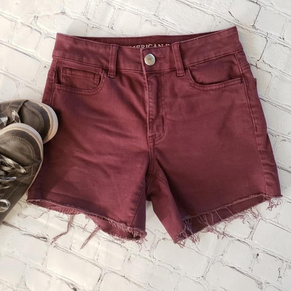 AEO High Rise Shortie Plum 0 - Picture 2 of 8